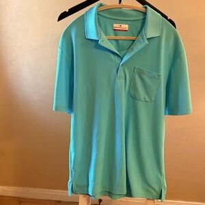 NWOT Grand Slam Men's Aqua Polo Shirt